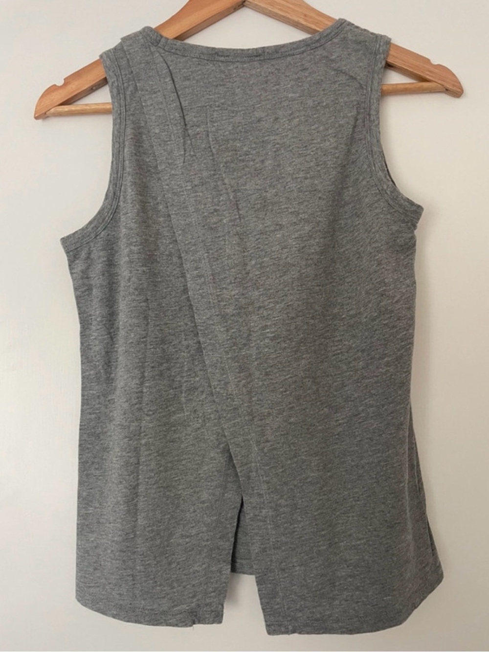 Banana Republic Grey Modal Blend Crossover Split Back Tank Top XS